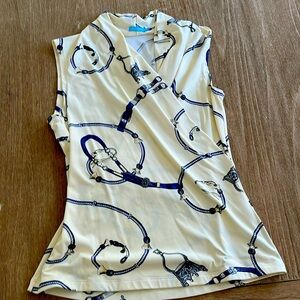 I. McLaughlin XS sleeveless top in Fairfax Crest